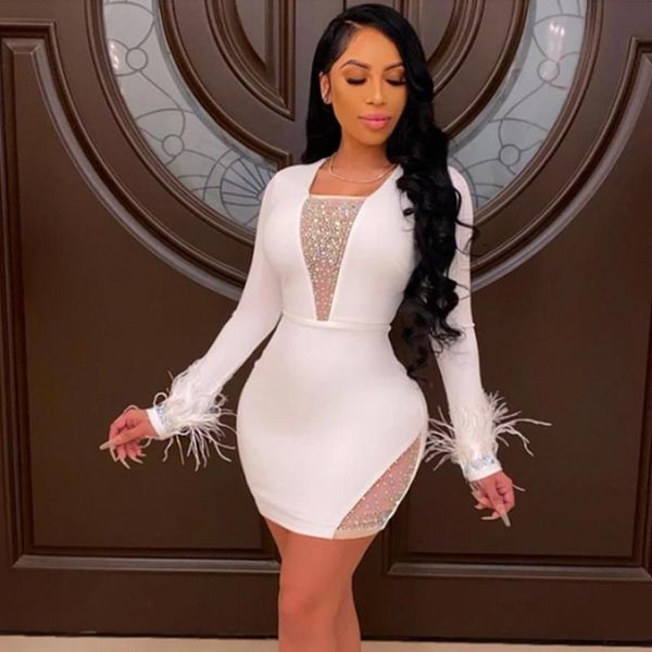 casual dresses long sleeve mini bandage dress summer diamonds bodycon party white ladies outfits fashion clubwear woman vestidos, Black;gray
casual dresses long sleeve mini bandage dress summer diamonds bodycon party white ladies outfits fashion clubwear woman vestidos, Black;gray