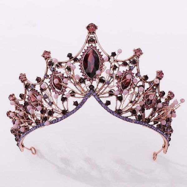 other kmvexo baroque vintage bronze handmade purple crystal bridal tiaras rhinestone diadema crowns hairbands wedding hair accessories, Golden;white
other kmvexo baroque vintage bronze handmade purple crystal bridal tiaras rhinestone diadema crowns hairbands wedding hair accessories, Golden;white