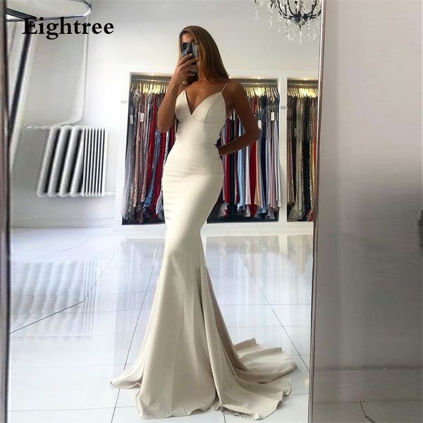 ivory mermaid long formal evening dresses spaghetti strps v neck backless pleated party gown plus size prom dress, Black;red
ivory mermaid long formal evening dresses spaghetti strps v neck backless pleated party gown plus size prom dress, Black;red