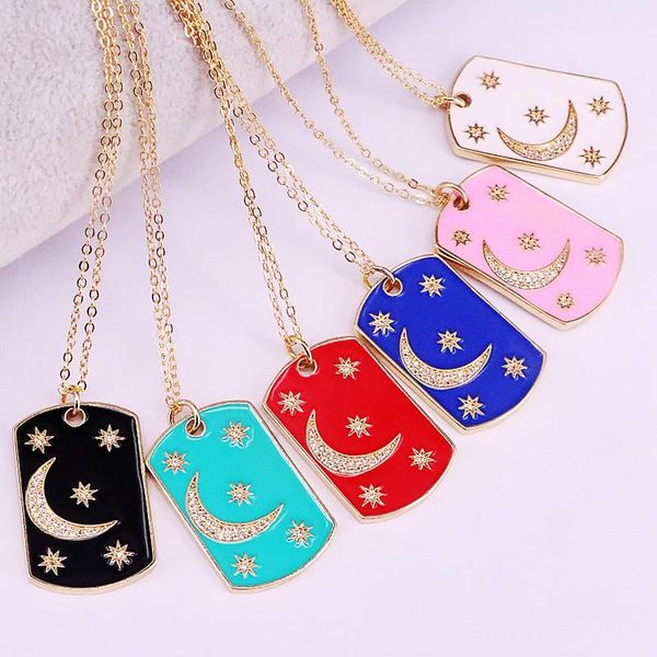 pendant necklaces 8pcs enamel moon star tag pendant,cz micro pave oil drop necklace jewelry 20x32mm, Silver
pendant necklaces 8pcs enamel moon star tag pendant,cz micro pave oil drop necklace jewelry 20x32mm, Silver