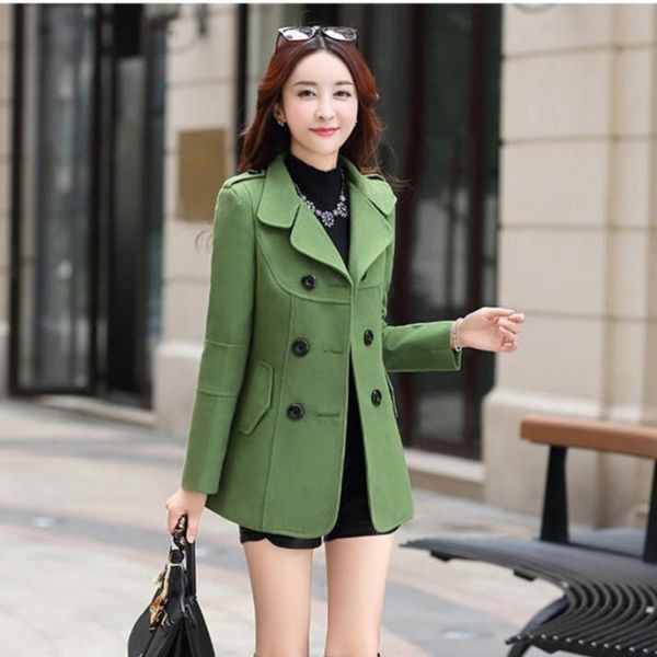 women's jackets autumn brand lady womens fashion winter korean slim fit woolen coats double breasted short outwear warm jacket, Black;brown
women's jackets autumn brand lady womens fashion winter korean slim fit woolen coats double breasted short outwear warm jacket, Black;brown