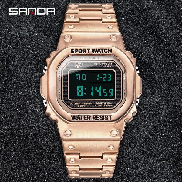 men's multi-functional sports watch square fashion electronic mens watches parejas regalos men 2021 luxury wristwatches, Slivery;brown
men's multi-functional sports watch square fashion electronic mens watches parejas regalos men 2021 luxury wristwatches, Slivery;brown