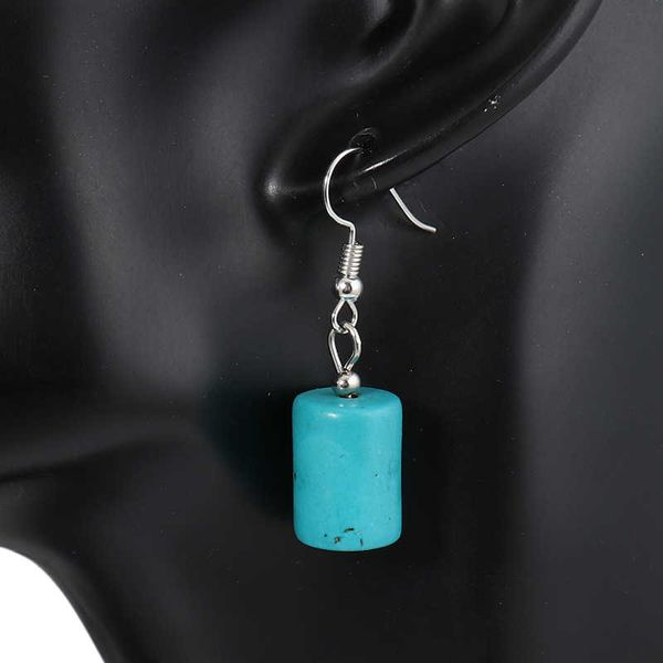 women's cylinder shape tibetan silver turquoise charm earrings dymtqe060 fashion gift national style women diy earring, Golden
women's cylinder shape tibetan silver turquoise charm earrings dymtqe060 fashion gift national style women diy earring, Golden