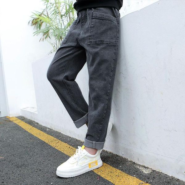 spring autumn baby girls solid casual jeans kids fashionable loose pants elastic waist pockets patchwork trousers z30, Blue
spring autumn baby girls solid casual jeans kids fashionable loose pants elastic waist pockets patchwork trousers z30, Blue