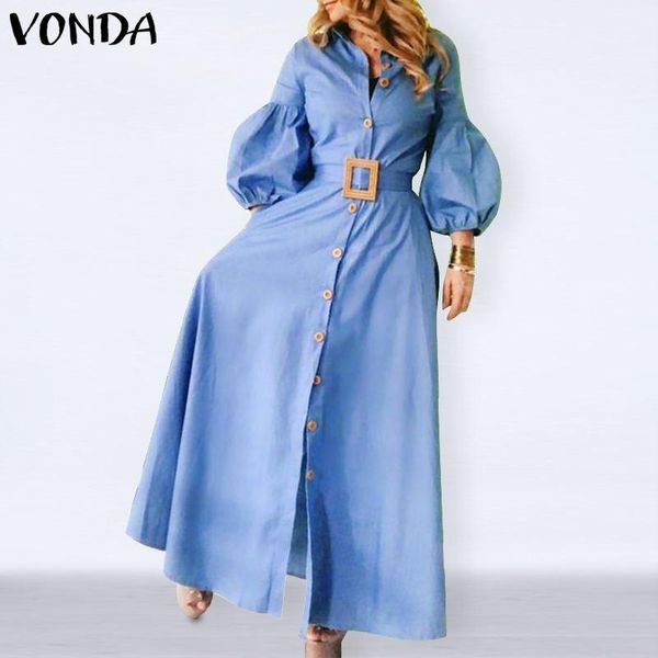 casual dresses elegant office ladies dress 2021 vonda autumn spring women long lady lantern sleeve lapel collar sundress oversized robe, Black;gray
casual dresses elegant office ladies dress 2021 vonda autumn spring women long lady lantern sleeve lapel collar sundress oversized robe, Black;gray