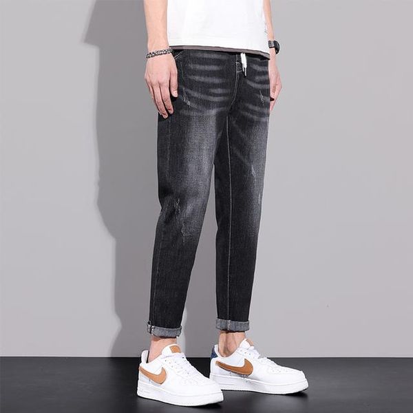 men's jeans spring summer men male trousers simple design cozy all-match students daily casual slim denim pants, Blue
men's jeans spring summer men male trousers simple design cozy all-match students daily casual slim denim pants, Blue
