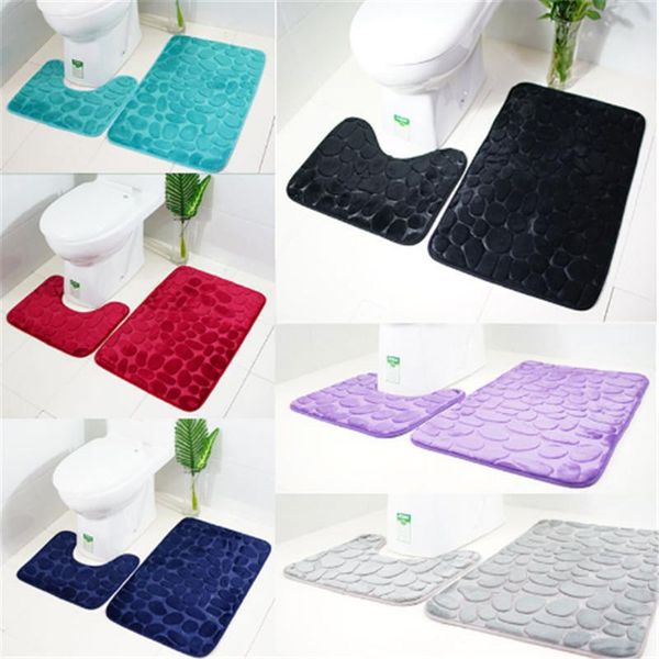 bath mats 2pcs household pebble stone carpet toilet floor mat set bathroom non-slip solid color soft two-piece
bath mats 2pcs household pebble stone carpet toilet floor mat set bathroom non-slip solid color soft two-piece
