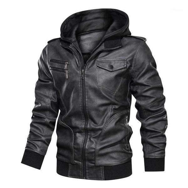 men's jackets fashion leather long sleeves zipper hooded pu outfit contrast autumn winter jacket coat 3 color s-3xloutfit1 y9cn, Black;brown
men's jackets fashion leather long sleeves zipper hooded pu outfit contrast autumn winter jacket coat 3 color s-3xloutfit1 y9cn, Black;brown