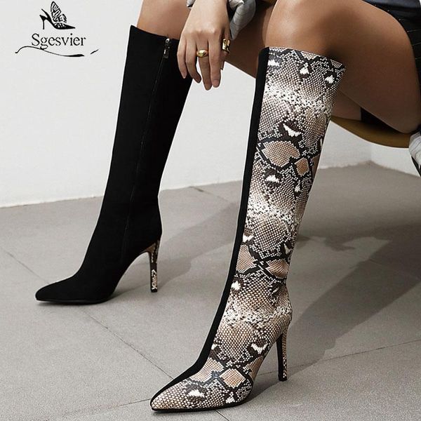boots sgesvier 2021 european style knee high women mixed colors snake thin heels long ladies party shoes, Black
boots sgesvier 2021 european style knee high women mixed colors snake thin heels long ladies party shoes, Black