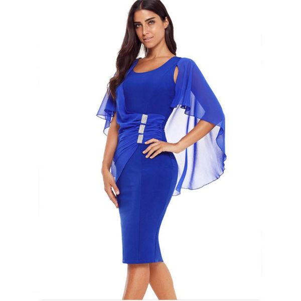 casual dresses shawl fluttering chiffon dress women 2021 fashion u-neck short sleeves slim pencil elegant party vestidos jd1534, Black;gray
casual dresses shawl fluttering chiffon dress women 2021 fashion u-neck short sleeves slim pencil elegant party vestidos jd1534, Black;gray