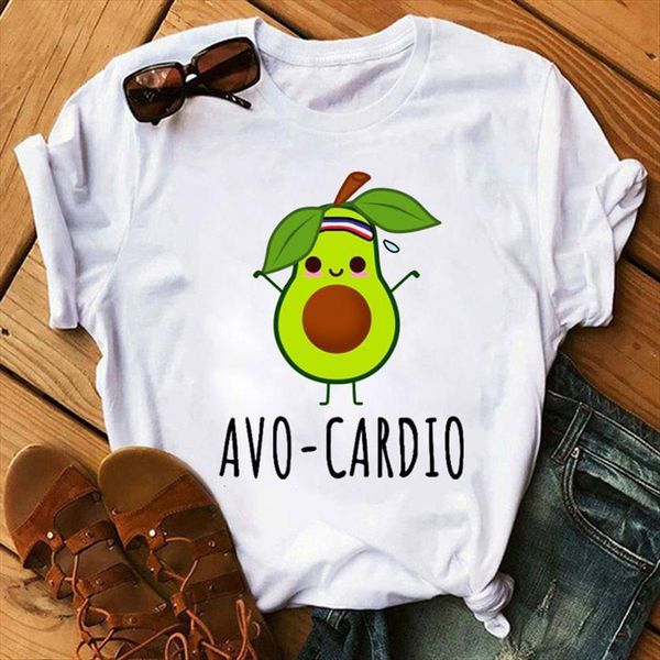 fashion cartoon avocado tee avo women cardio printed short sleeve harajuku female t cute shirt, White
fashion cartoon avocado tee avo women cardio printed short sleeve harajuku female t cute shirt, White