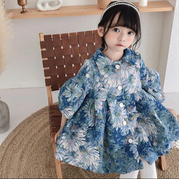 jackets oil painting canvas girls coat blue princess floral jacket for dress children's outerwear autumn baby windbreaker, Blue;gray
jackets oil painting canvas girls coat blue princess floral jacket for dress children's outerwear autumn baby windbreaker, Blue;gray