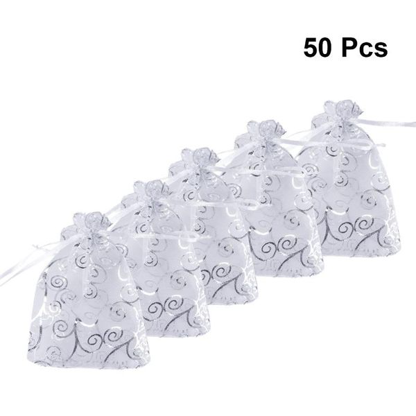 gift wrap 50 pcs small organza sheer favor bags mini silver rattan pattern jewelry pouches drawstring for wedding
gift wrap 50 pcs small organza sheer favor bags mini silver rattan pattern jewelry pouches drawstring for wedding
