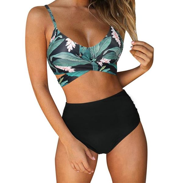 women's swimwear women string floral printed bikini set summer cross high waisted vintage bathing swimsuit 2 piece bañador mujer #t1q, White;black
women's swimwear women string floral printed bikini set summer cross high waisted vintage bathing swimsuit 2 piece bañador mujer #t1q, White;black
