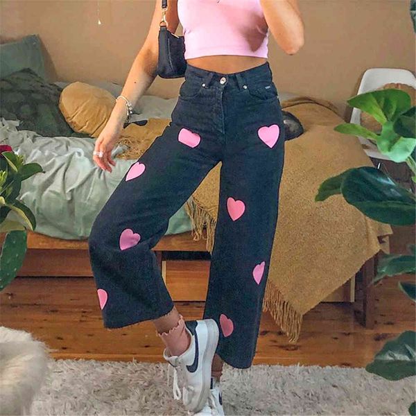 jean black high waist straight leg casual jeans women 2021 spring pink love print for girl denim pants office lady gray trousers, Blue
jean black high waist straight leg casual jeans women 2021 spring pink love print for girl denim pants office lady gray trousers, Blue