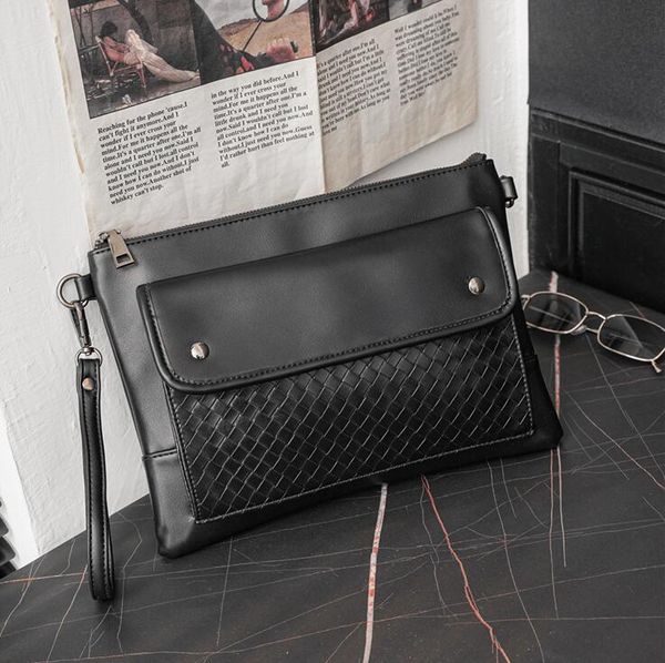 factory wholesale men bag joker solid color black business envelope bags street trend knitting handbag fashion crochet leather handbags, Black;red
factory wholesale men bag joker solid color black business envelope bags street trend knitting handbag fashion crochet leather handbags, Black;red