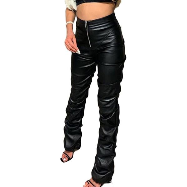 women's pants & capris women casual leather adults ruched high waist solid color trousers with zipper spring autumn black/ brown/ apric, Black;white
women's pants & capris women casual leather adults ruched high waist solid color trousers with zipper spring autumn black/ brown/ apric, Black;white