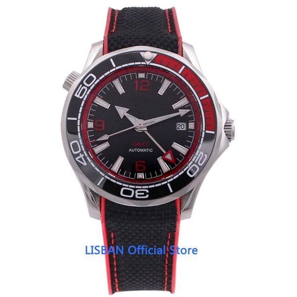 wristwatches 41mm gmt automatic mechanical mens watch sapphire crystal luminous waterproof calendar rubber strap clock, Slivery;brown
wristwatches 41mm gmt automatic mechanical mens watch sapphire crystal luminous waterproof calendar rubber strap clock, Slivery;brown