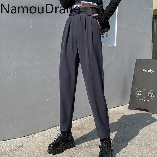 office suit pants women 2021 classic high waist korean trousers harajuku pleated streetwear clothing women's & capris, Black;white
office suit pants women 2021 classic high waist korean trousers harajuku pleated streetwear clothing women's & capris, Black;white