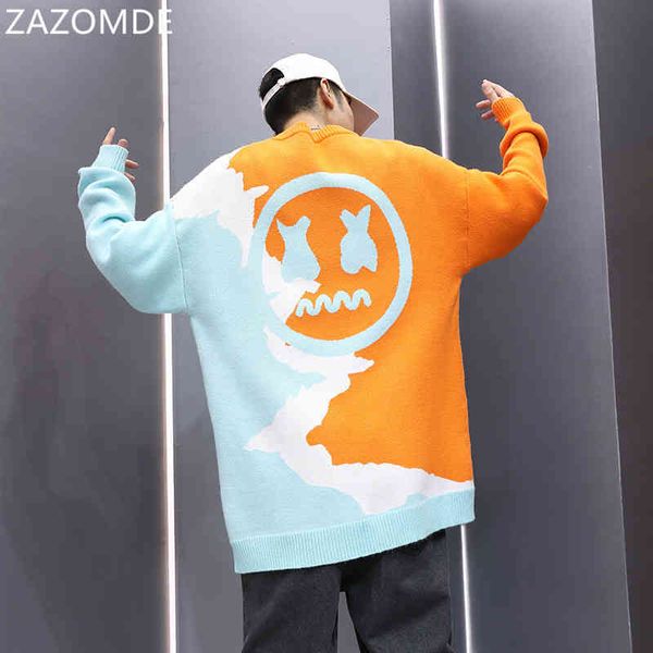 zazomde autumn winter men fun smily face warm knitted sweater men's brand street harajuku loose couple casual, Black
zazomde autumn winter men fun smily face warm knitted sweater men's brand street harajuku loose couple casual, Black