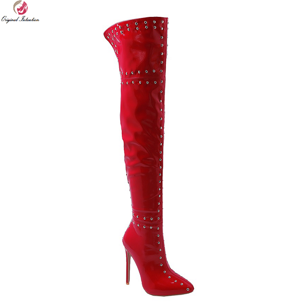 boots high heels long women over the knee ladies fashion pu zip rivet night club dancing fetish shoes lady plus size, Black
boots high heels long women over the knee ladies fashion pu zip rivet night club dancing fetish shoes lady plus size, Black