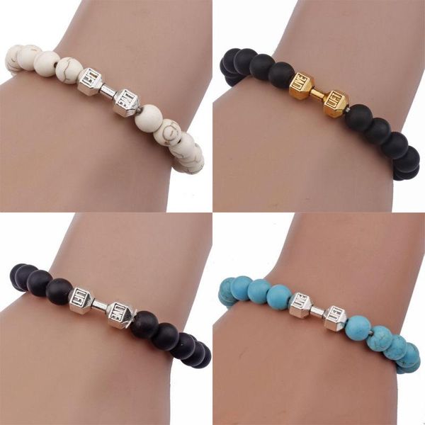 charm bracelets fashion 5 colors black white elastic dumbbell bead chain bracelet women men jewelry gifts bangle wristband, Golden;silver
charm bracelets fashion 5 colors black white elastic dumbbell bead chain bracelet women men jewelry gifts bangle wristband, Golden;silver