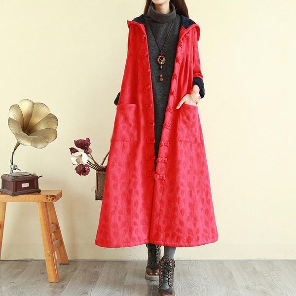 women's trench coats 2021 retro ethnic style plus velvet buckle cotton padded coat thick long section warm hooded embroidered robesz39, Tan;black
women's trench coats 2021 retro ethnic style plus velvet buckle cotton padded coat thick long section warm hooded embroidered robesz39, Tan;black