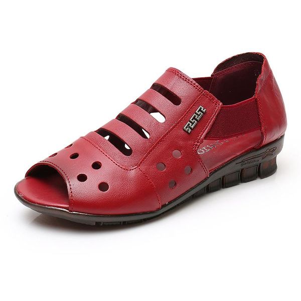sandals women fashion fish mouth lady comfortable genuine leather low heel shoes, Black
sandals women fashion fish mouth lady comfortable genuine leather low heel shoes, Black