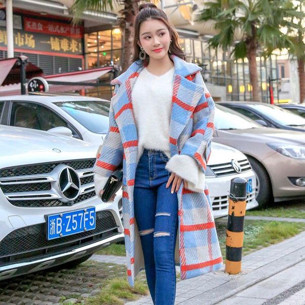 women's wool & blends england style plaid long coat for women double breasted wide-waisted and jacket turn-down collar clothes 2021, Black
women's wool & blends england style plaid long coat for women double breasted wide-waisted and jacket turn-down collar clothes 2021, Black