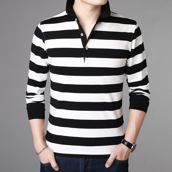 men's polos men long sleeve t-shirt article han edition lapel, young and middle-aged shirts clothing wholesale, White;black
men's polos men long sleeve t-shirt article han edition lapel, young and middle-aged shirts clothing wholesale, White;black