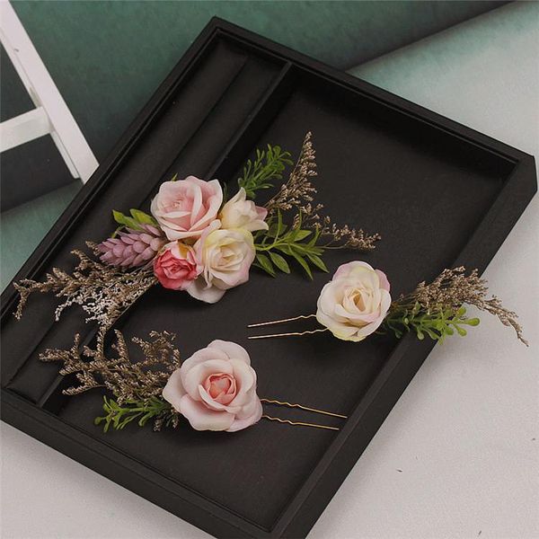 hair clips & barrettes bride handmade headdress dried flower hairpin simulation rose wedding accessories seaside pography head, Golden;silver
hair clips & barrettes bride handmade headdress dried flower hairpin simulation rose wedding accessories seaside pography head, Golden;silver