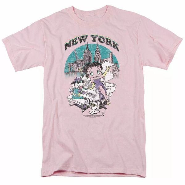 betty boop singing in ny t shirt mens licensed cartoon merchandise light pink, White;black
betty boop singing in ny t shirt mens licensed cartoon merchandise light pink, White;black