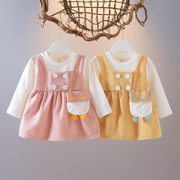 girl's dresses autumn baby girls long sleeve o neck patchwork plaid print princess party children kids pleated tutu dress vestidos, Red;yellow
girl's dresses autumn baby girls long sleeve o neck patchwork plaid print princess party children kids pleated tutu dress vestidos, Red;yellow
