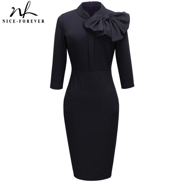 nice-forever vintage elegant floral with black bow work vestidos office business party bodycon women sheath dress btyb244 210419, White
nice-forever vintage elegant floral with black bow work vestidos office business party bodycon women sheath dress btyb244 210419, White