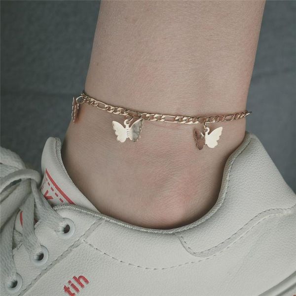 anklets modyle gold color butterfly pendant anklet bracelet beach bohemian woman ankle boots leg chain jewelry gift, Red;blue
anklets modyle gold color butterfly pendant anklet bracelet beach bohemian woman ankle boots leg chain jewelry gift, Red;blue