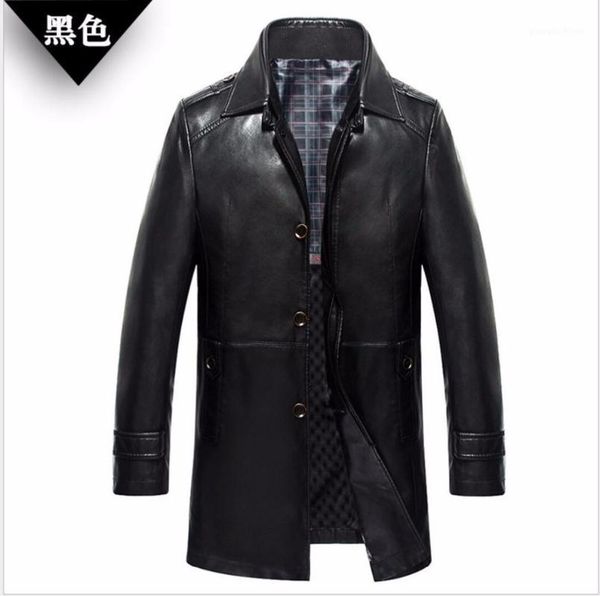 men's fur & faux m-4xl 2021 winter clothing business casual leather coat thicken pu jacket middle-aged long trench, Black
men's fur & faux m-4xl 2021 winter clothing business casual leather coat thicken pu jacket middle-aged long trench, Black