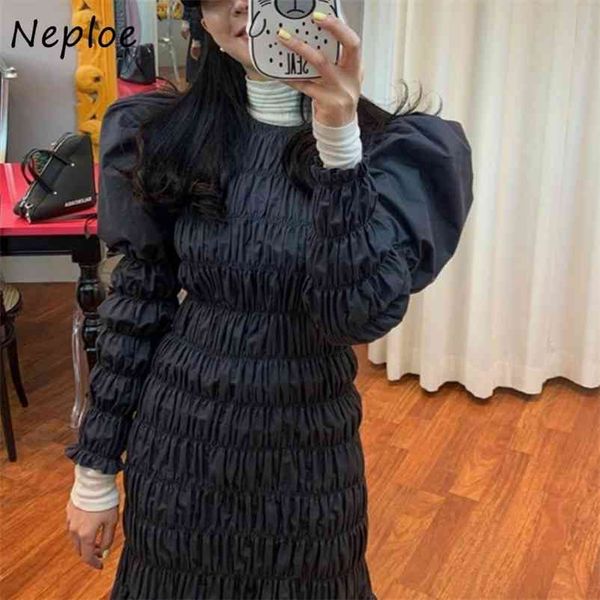 chic o-neck pleated design dresses slim waist puff sleeve bodycon women dress fashion solid color trumpet vestidos 210422, Black;gray
chic o-neck pleated design dresses slim waist puff sleeve bodycon women dress fashion solid color trumpet vestidos 210422, Black;gray