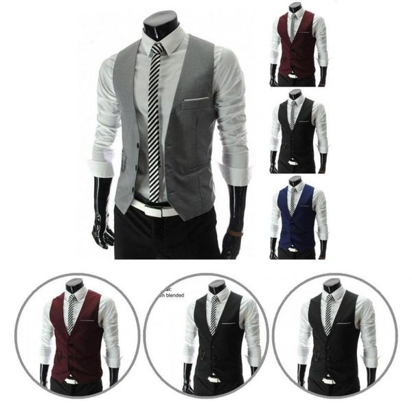 men's suits & blazers trendy fashion single-breasted male suit vest breathable buttons closure for dating, White;black
men's suits & blazers trendy fashion single-breasted male suit vest breathable buttons closure for dating, White;black