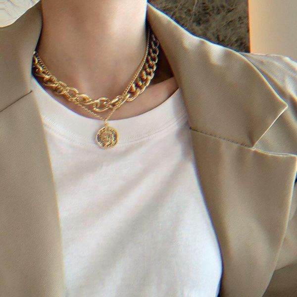 chokers vintage multilayer coin pendant necklace for women fashion portrait thick chain clavicle choker jewelry gold, Golden;silver
chokers vintage multilayer coin pendant necklace for women fashion portrait thick chain clavicle choker jewelry gold, Golden;silver