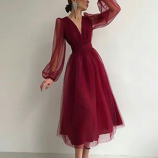 casual dresses women mesh long sleeve plunge neck dress elegant maxi solid formal evening party rh245, Black;gray
casual dresses women mesh long sleeve plunge neck dress elegant maxi solid formal evening party rh245, Black;gray