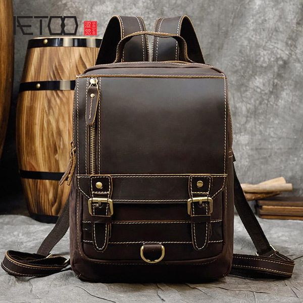 backpack aetoo retro crazy horse leather men's backpack, multifunctional chest bag, cowhide crossbody bag
backpack aetoo retro crazy horse leather men's backpack, multifunctional chest bag, cowhide crossbody bag