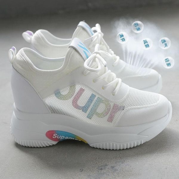 dress shoes breathable platform sneakers women's mesh korean style white leisure travel sports 2ake, Black
dress shoes breathable platform sneakers women's mesh korean style white leisure travel sports 2ake, Black