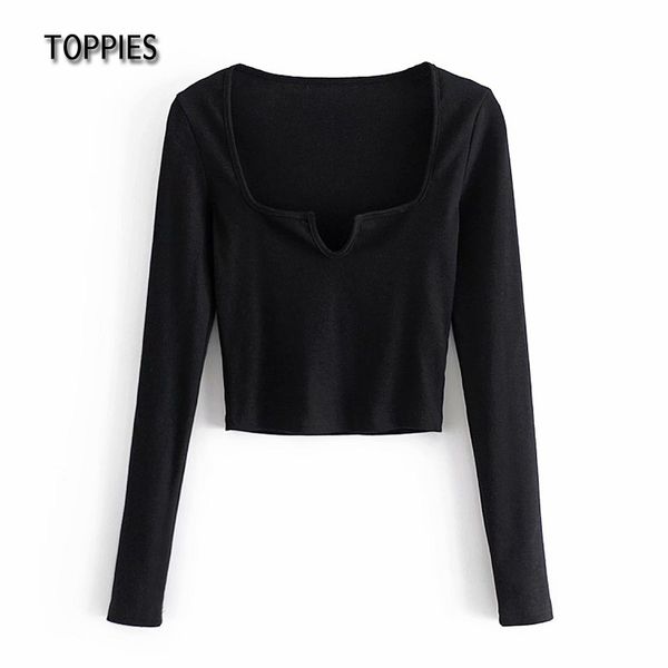 ies cropped women long sleeve knitted t-shirts square collar v-neck short tees 210412, White
ies cropped women long sleeve knitted t-shirts square collar v-neck short tees 210412, White