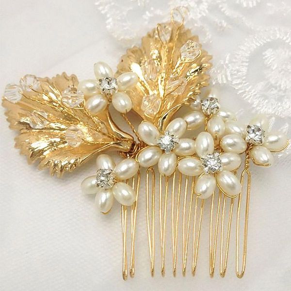 hair clips & barrettes arrival gold crystal handmade bride pearl headdress comb bn, Golden;silver
hair clips & barrettes arrival gold crystal handmade bride pearl headdress comb bn, Golden;silver