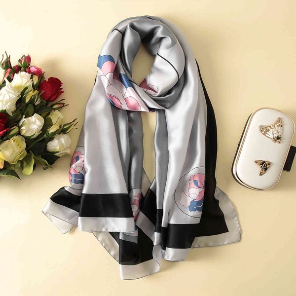 hangzhou silk women spring summer autumn beach scarves shawl versatile exotic flower printing, Blue;gray
hangzhou silk women spring summer autumn beach scarves shawl versatile exotic flower printing, Blue;gray