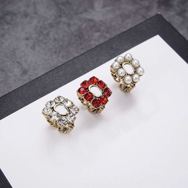 band letter chic double rings diamond pearl finger ring ruby crystal wide for women wedding engagement gift, Silver
band letter chic double rings diamond pearl finger ring ruby crystal wide for women wedding engagement gift, Silver