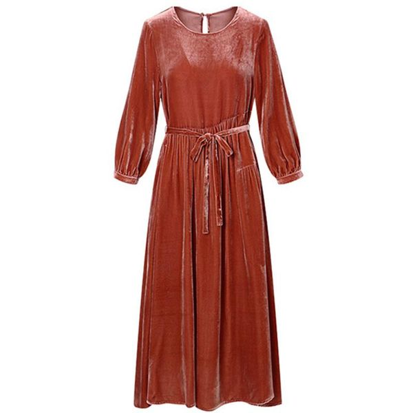 plus size dresses autunm maxi velvet dress women vintage lace up solid wine red party prom l-7xl elegant velour vestidos, Black
plus size dresses autunm maxi velvet dress women vintage lace up solid wine red party prom l-7xl elegant velour vestidos, Black