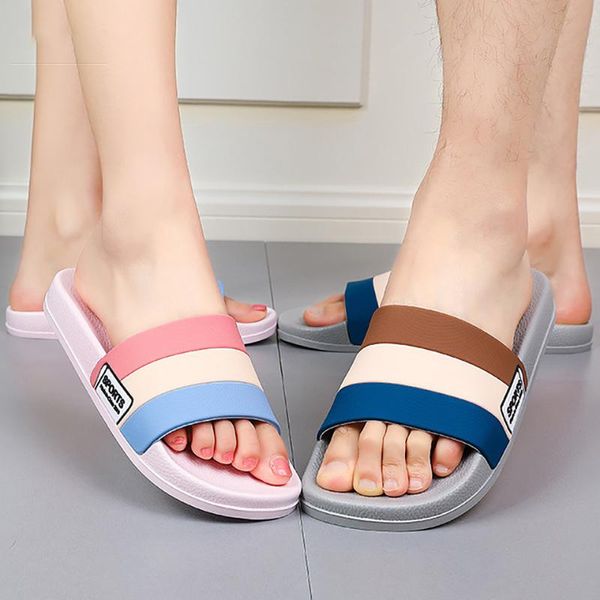 women slippers home summer slides mutes non-slip indoor bathroom flip flops couple soft mixed colors style men shoes, Black
women slippers home summer slides mutes non-slip indoor bathroom flip flops couple soft mixed colors style men shoes, Black