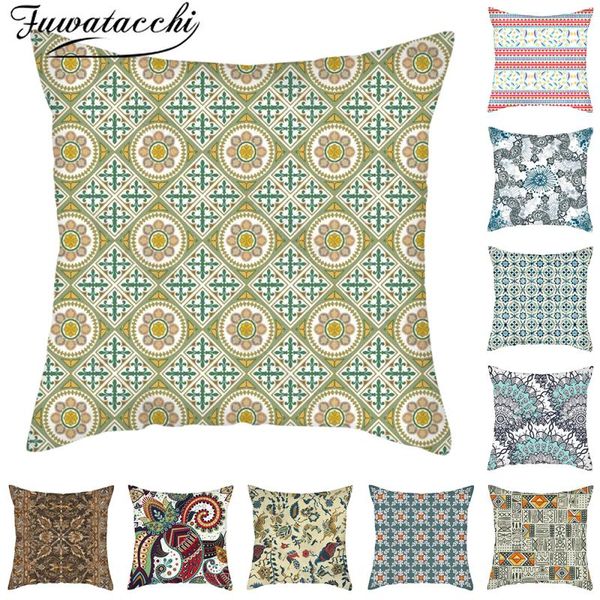 cushion/decorative pillow fuwatacchi vintage ethnic cushion cover geometric flower pattern linen covers for home sofa decor pillowcases 45x4
cushion/decorative pillow fuwatacchi vintage ethnic cushion cover geometric flower pattern linen covers for home sofa decor pillowcases 45x4