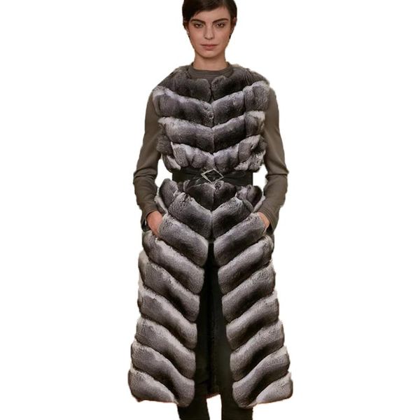 women's fur & faux cnegovik long jacket women real rex vest autumn winter warm fashion waistcoat, Black
women's fur & faux cnegovik long jacket women real rex vest autumn winter warm fashion waistcoat, Black